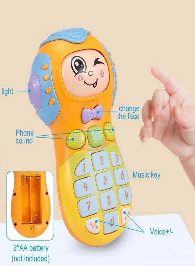BlackZone Plastic Mobile Phone Toy with Light & Sound, 3 Mode Face Changing Baby Phone for Toddlers & Kids, Phone Toy for Kids - Random Color (FACE Changer Phone) - Image 4